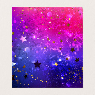 Shiny Pink Blue Background Visitenkarten