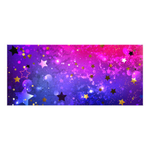 Shiny Pink Blue Background Werbekarte