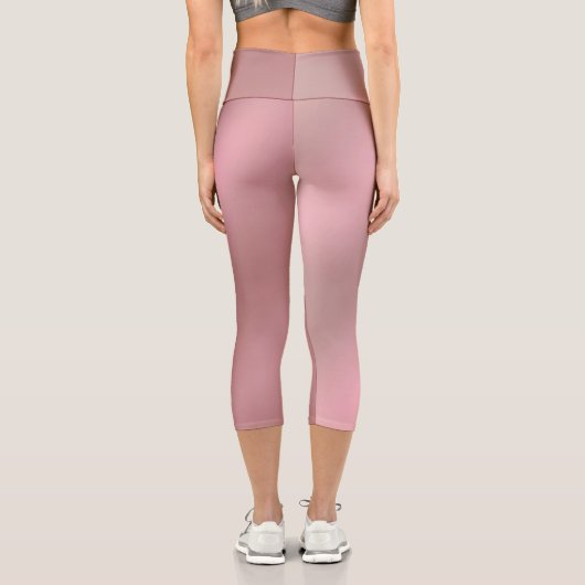 Shiny Pink Capri Leggings (Rückseite)