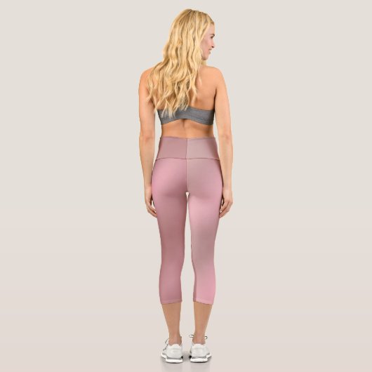 Shiny Pink Capri Leggings (Rückseite)