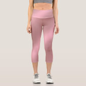 Shiny Pink Capri Leggings (Vorderseite)