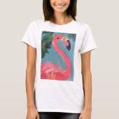 Shiny Pink Flamingo Spaß! T-Shirt (Vorderseite)