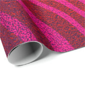 Shiny Pink Glam Zebra Animal Print Girl Party Geschenkpapier (Rolleneckpunkt)
