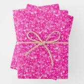 Shiny Pink Glitzer Geschenkpapier Set (Beispiel)