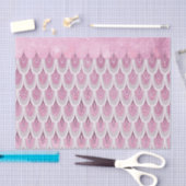 Shiny Pink Glitzer Meerjungfrau Fischskala Seidenpapier (Handwerk)