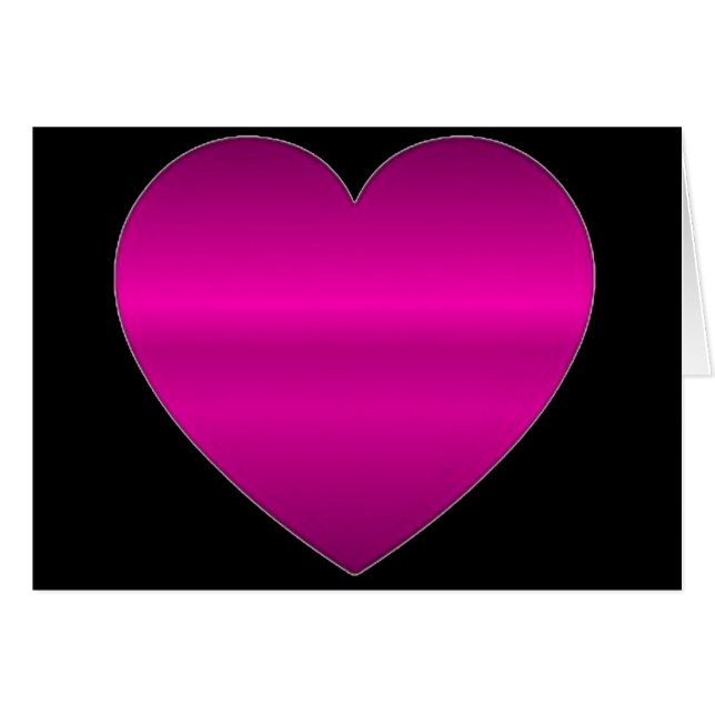 Shiny Pink Heart (Vorderseite (Horizontal))