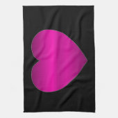 Shiny Pink Heart Geschirrtuch (Vertikal)