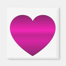 Shiny Pink Heart Magnet