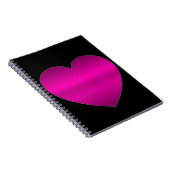 Shiny Pink Heart Notizblock (Rechte Seite)