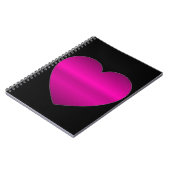 Shiny Pink Heart Notizblock (Linke Seite)