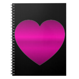 Shiny Pink Heart Notizblock