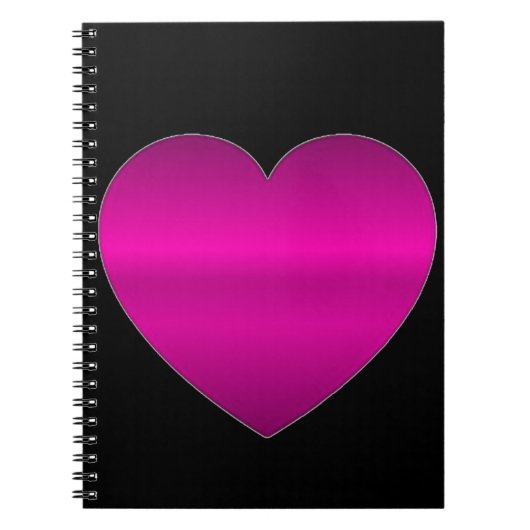 Shiny Pink Heart Notizblock (Vorderseite)