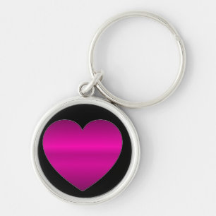 Shiny Pink Heart Schlüsselanhänger