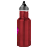 Shiny Pink Heart Trinkflasche (Rechts)