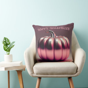Shiny Pink Pumpkin Kissen
