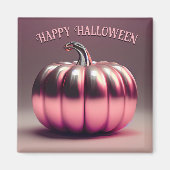Shiny Pink Pumpkin Magnet (Vorne)