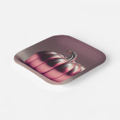 Shiny Pink Pumpkin Pappteller (Gewinkelt)
