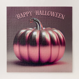 Shiny Pink Pumpkin Puzzle