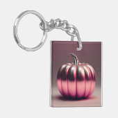 Shiny Pink Pumpkin Schlüsselanhänger (Vorderseite links)