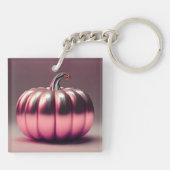 Shiny Pink Pumpkin Schlüsselanhänger (Rückseite)