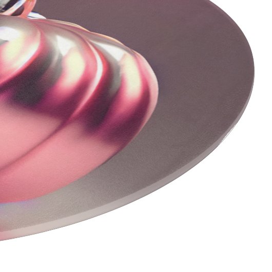 Shiny Pink Pumpkin Schneidebrett (Ecke)