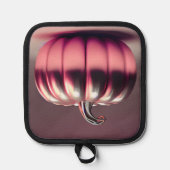 Shiny Pink Pumpkin Topflappen (Vorderseite)