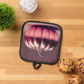 Shiny Pink Pumpkin Topflappen (Oben Unten)