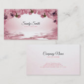 Shiny Pink Rose Visitenkarte (Vorne/Hinten)