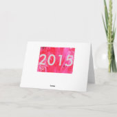 Shiny Pink Weihnachtsbaum Feiertagskarte (Rückseite)