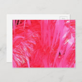 Shiny Pink Weihnachtsbaum Feiertagspostkarte (Vorne/Hinten)