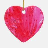 Shiny Pink Weihnachtsbaum Keramik Ornament (Hinten)