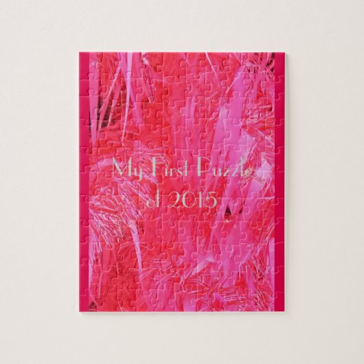 Shiny Pink Weihnachtsbaum Puzzle (Vertikal)