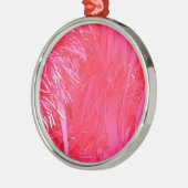 Shiny Pink Weihnachtsbaum Silbernes Ornament (Links)