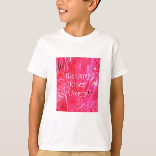 Shiny Pink Weihnachtsbaum T-Shirt (Vorderseite)