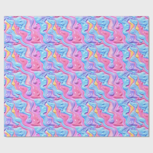 Shiny Plastic Bubble Abstrakt Geschenkpapier (Flach)