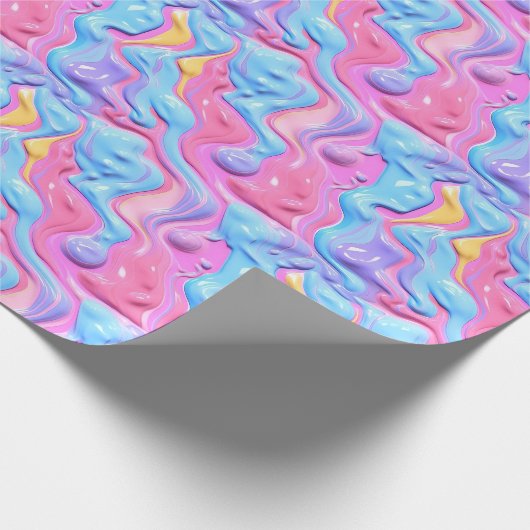 Shiny Plastic Bubble Abstrakt Geschenkpapier (Ecke)