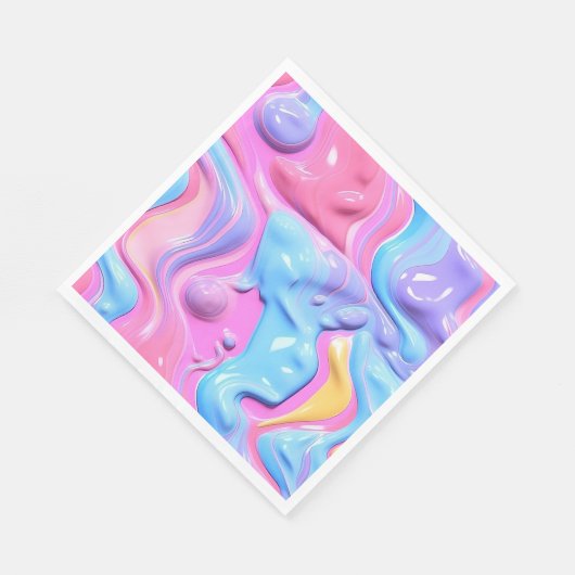 Shiny Plastic Bubble Abstrakt Serviette (Ecke)