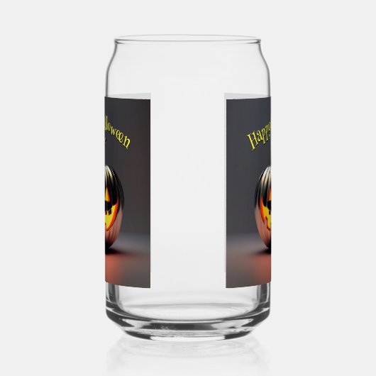 Shiny Pumpkin Halloween Dosenglas (Rechts)