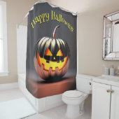 Shiny Pumpkin Halloween Duschvorhang (Beispiel)