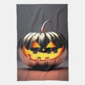 Shiny Pumpkin Halloween Geschirrtuch (Vertikal)