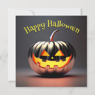 Shiny Pumpkin Halloween Karte