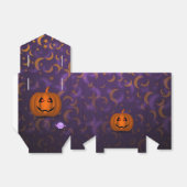 Shiny Pumpkin Halloween Moon Lila Favor Box Geschenkschachtel (Ungefaltet)