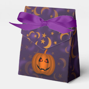 Shiny Pumpkin Halloween Moon Lila Favor Box Geschenkschachtel