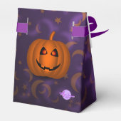 Shiny Pumpkin Halloween Moon Lila Favor Box Geschenkschachtel (Rückseite)