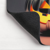 Shiny Pumpkin Halloween Mousepad (Ecke)
