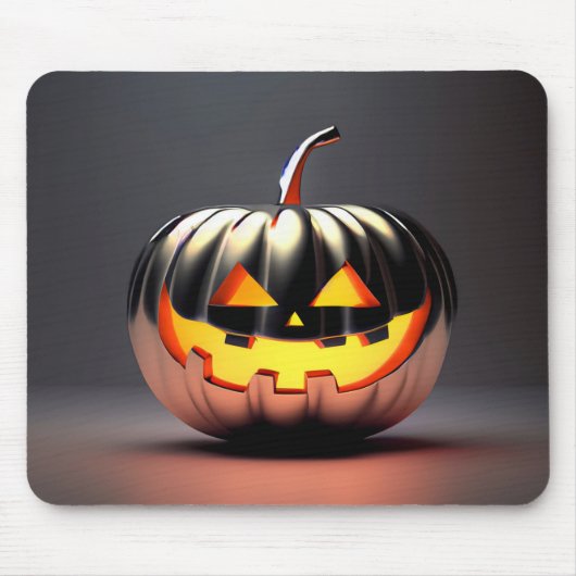 Shiny Pumpkin Halloween Mousepad (Vorne)