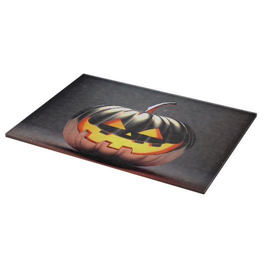 Shiny Pumpkin Halloween Schneidebrett (Ecke)