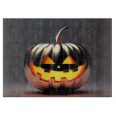 Shiny Pumpkin Halloween Schneidebrett (Vorderseite)