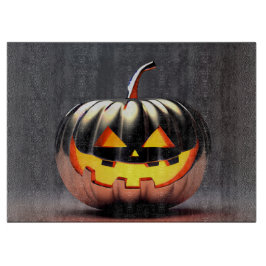 Shiny Pumpkin Halloween Schneidebrett