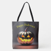 Shiny Pumpkin Halloween Tasche (Vorderseite)